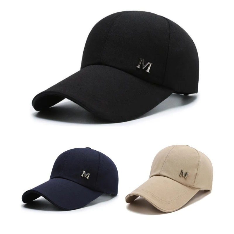 Pánska vrcholná čiapka nastaviteľná priedušná športová čiapka Dlhá okrajová slnečná krémová čiapka pre mužov pre mužov módny chlapec Snapback klobúk čiapky