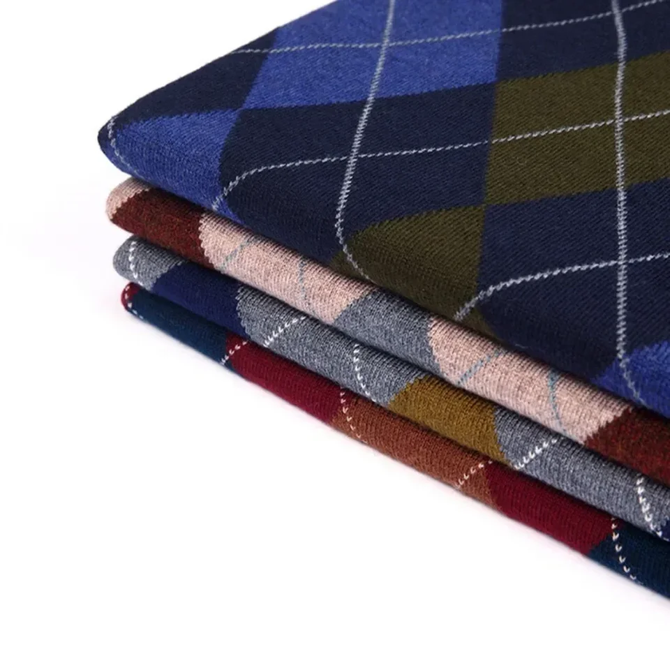 Pánske biznis pre neformálne pullover Noste teplé bez rukávov vlnený pletený sveter pletené vesty topánky