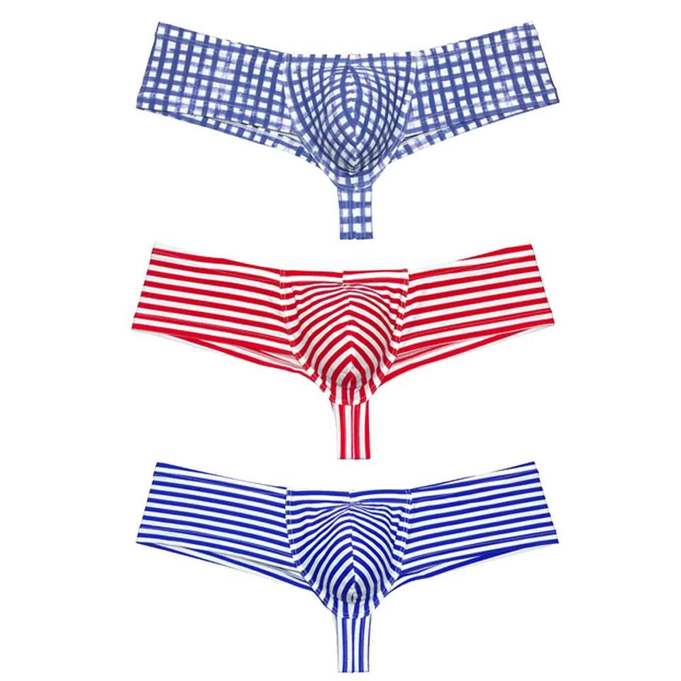 Pánske boxerové nohavičky s nízkym nadvďadlom Mini nohavice vrecko vrecka boxershorts plávanie režisérových spodných bielizňov