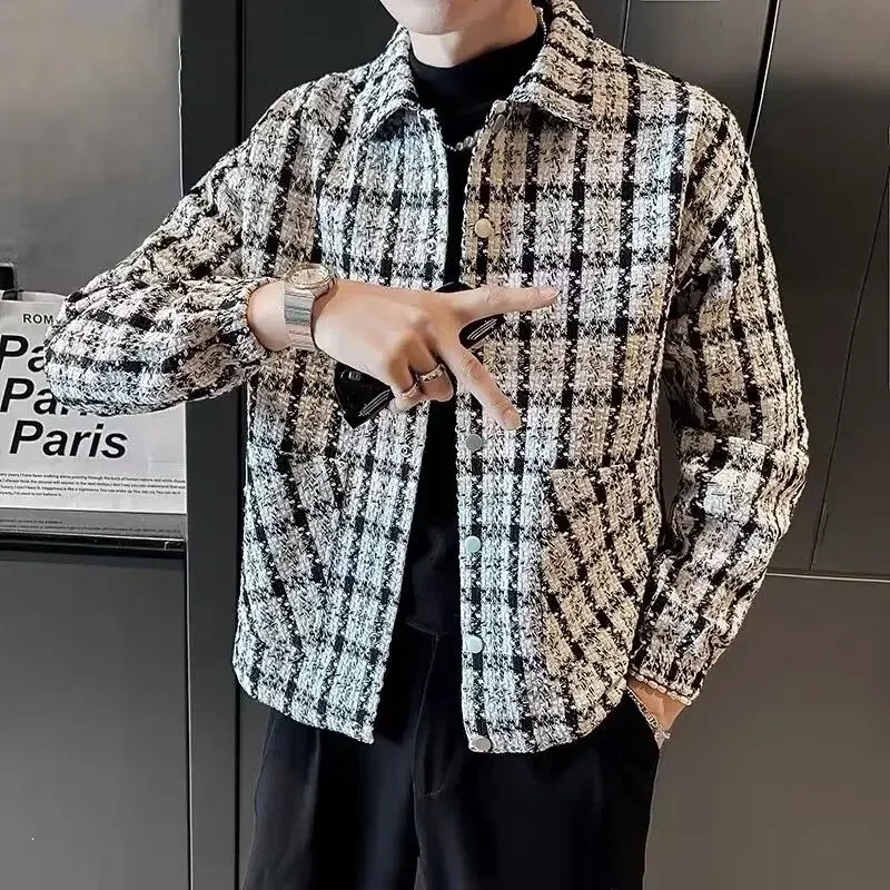 Pánske bundy Trendy nové v mužských kabátoch Slim Fit Clothing Fashion 2024 Casual Y2K Lacné oblečenie ponúkajú estetický luxusný dizajnér
