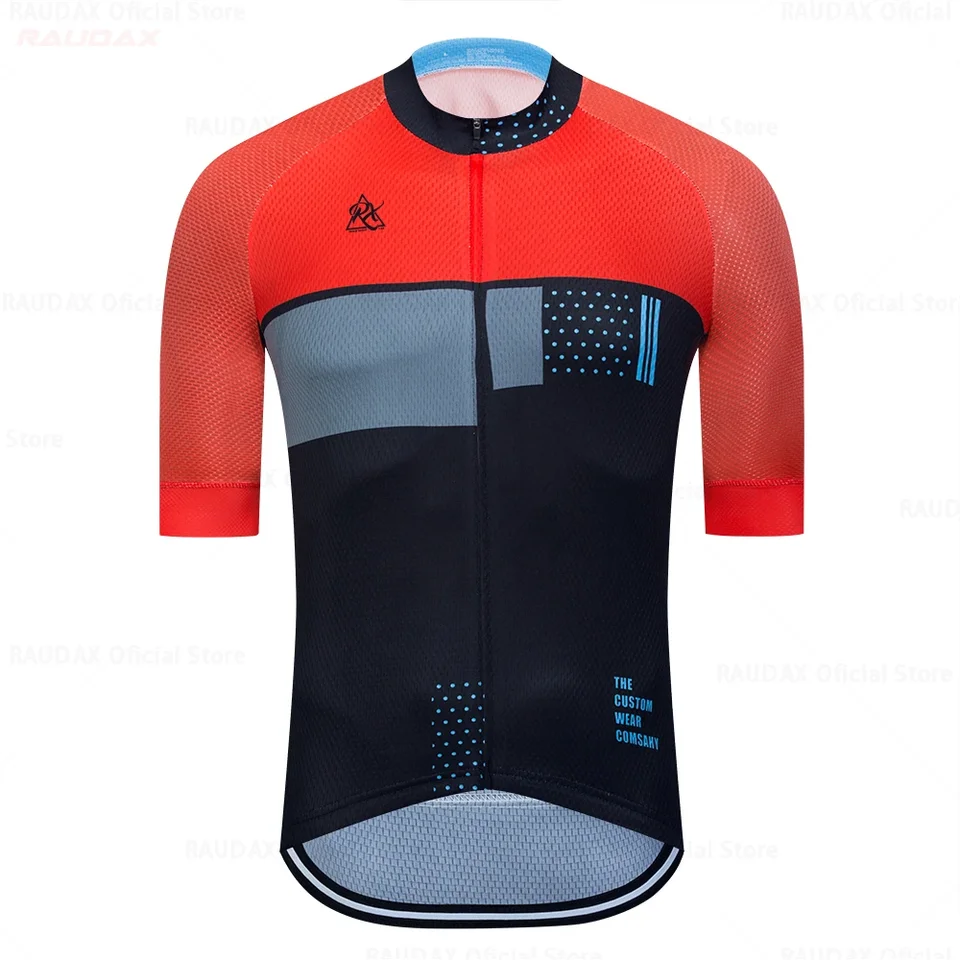 Pánske cyklistické oblečenie Raudax 2025 Rukáv Ropa Ciclismo Summer cyklovanie dres triatlon bicykle Jersey Uniform cyklistická súprava