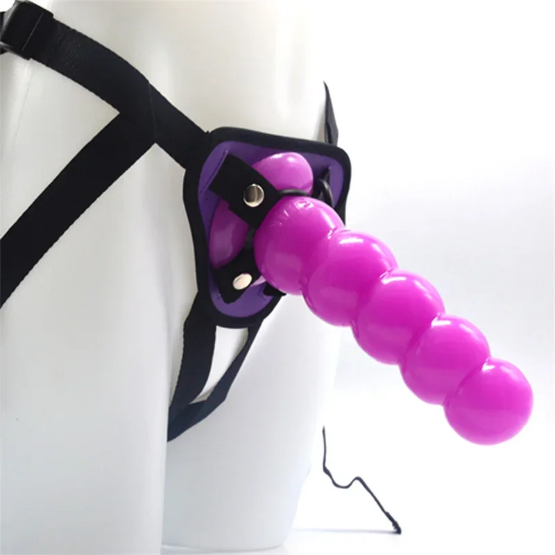 Pánske dildo popruh na nosenie dospelých sexuálnych hračiek korálkový dildo análny zadok plu ženská análna hračka Realistické dildo lesbické erotické hračky