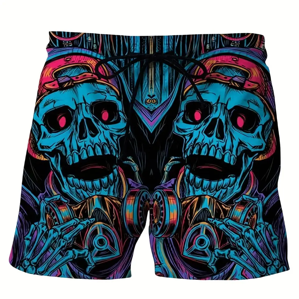 Pánske Havajské 3D tlačové kraťasy Krátky kraťas
