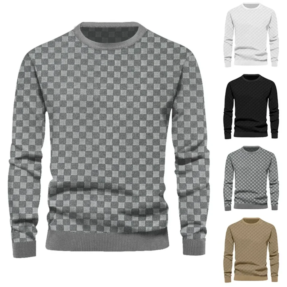 Pánske kockované tričko s dlhým rukávom Tričko s ťažkou váhou, neformálne módne dna, Domáce nosenie zimné topánky Streetwear Tops Tops