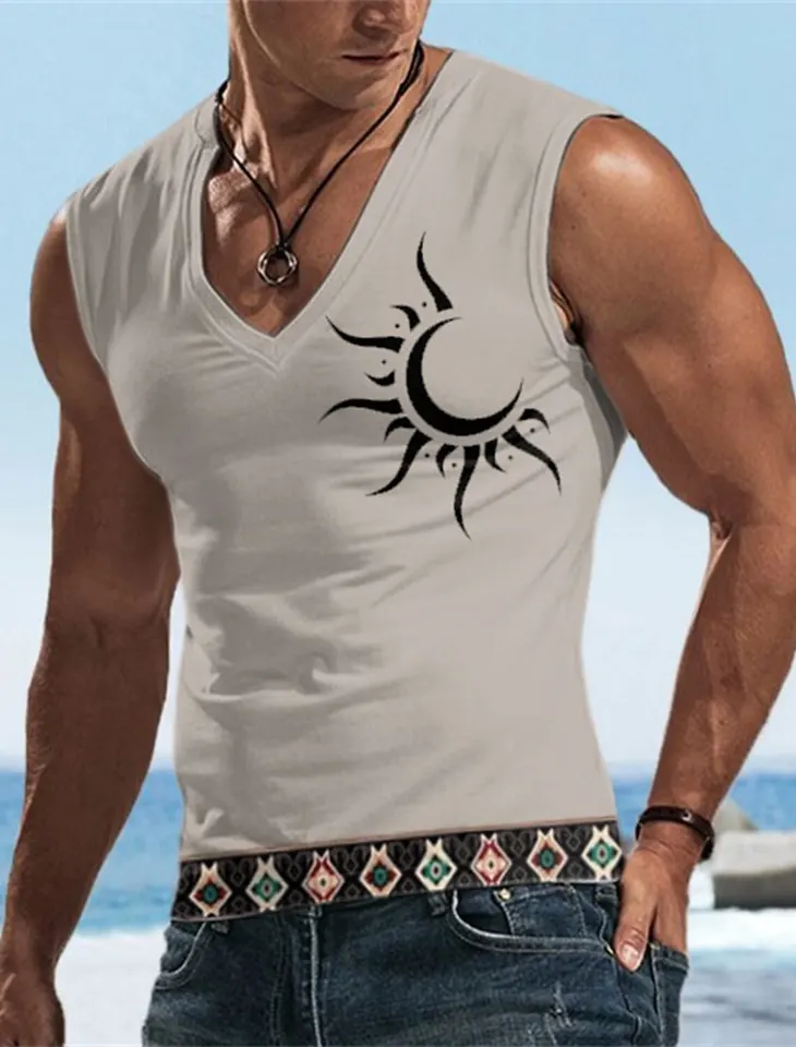 Pánske košele bez rukávov Touch Tops Tops Basketbal Fitness Šport Underwear Beach Piešu tričká Pánske fitness topánky Tops Tops