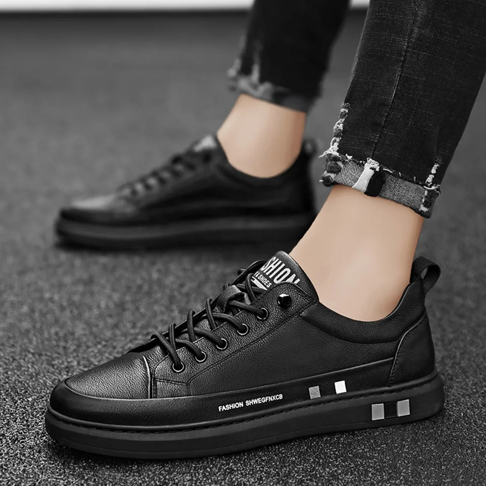Pánske kožené byty tenisky Trend Office Formálne ľahké hnacie topánky na cestovanie