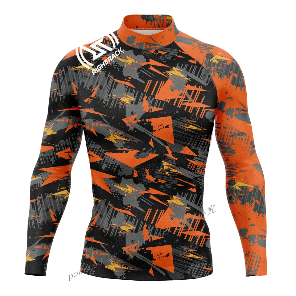 Pánske letné surfovanie s dlhým rukávom Surfovanie oblečenia UV Sunswimming Tesné tričko Rashguard Gym Sets Set Guards Skins Surfing Suit Diving