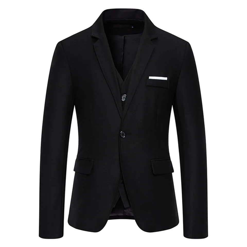 Pánske ležérne obleky 1 gombíky Lightweight Sport Coats Mens Light Suit Tuxedo Rentals pre mužov pánske obchodné obleky