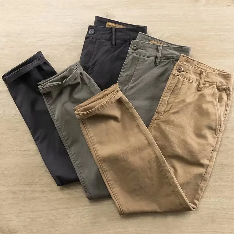 Pánske neformálne nákladné bavlnené nohavice muži vreckové voľné nohavice Pracovné nohavice Značka Fit Joggers Mužské cvičebné nohavice Outwear