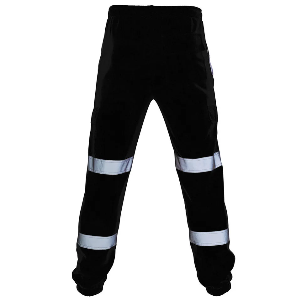 Pánske nohavice reflexné fleece Prípravné nohavice nohavice Nohavice pruh sanitácia jednotná vysoko viditeľnosť pracovné nohavice na bezpečnostné nohavice spodnej časti