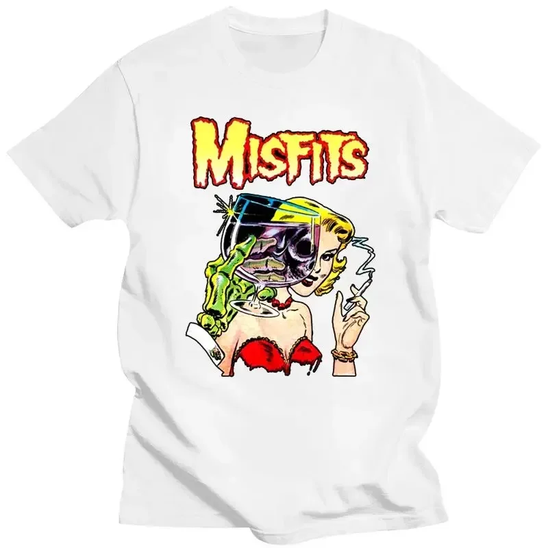 Pánske oblečenie Man Clothing Cap Hat Misfits Die My Darling Punk Rock Band Danzig Samhain Tričko Summer Camisa Tops Ropa Mujer