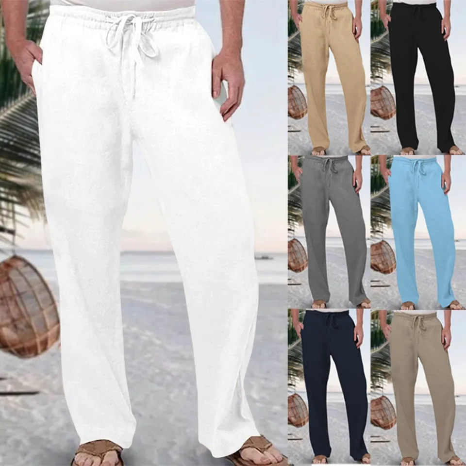 Pánske priame nohavice Streetwear Beggers Lightweight Cargo Pants Techwear Beach Havajské dlhé nohavice módne voľné nohavice