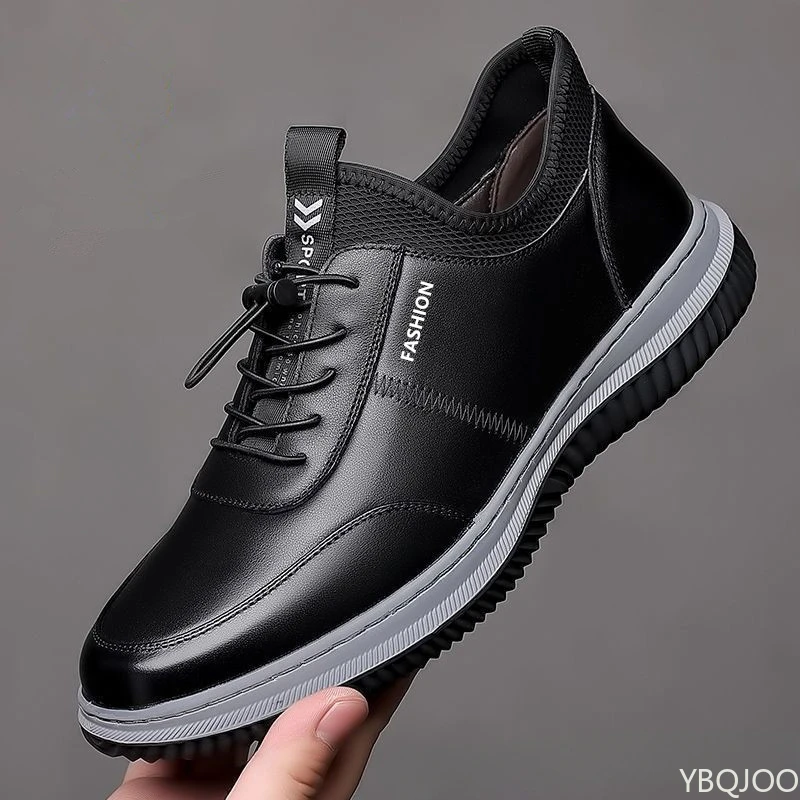 Pánske príležitostné topánky Trend Trend mäkké solované šnurovanie šnurovateľné pružiny nové športy Pohodlné vulkanizované topánky Zapatos de hombre tenisky