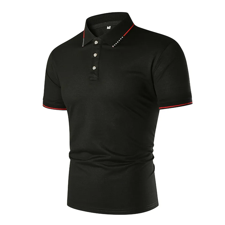 Pánske pólové košele SummersHort Ruckve Polo košeľa pre mužské priedušné módne obchodné odevy letné pólové košele Chamise Homme
