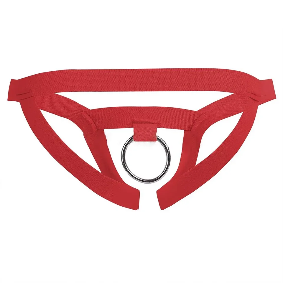 Pánske sexy erotické otvorené rozkrok O-krúžku priedušné spodné prádlo G-String Bikini Jockstrap Spodná bielizeň Dohovoriace mužské nohavičky