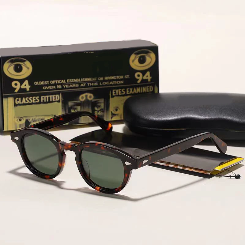 Pánske slnečné okuliare Lemtosh žena Johnny Depp Polarizované slnečné okuliare octanové rámy luxusná značka Vintage Driver's Shade