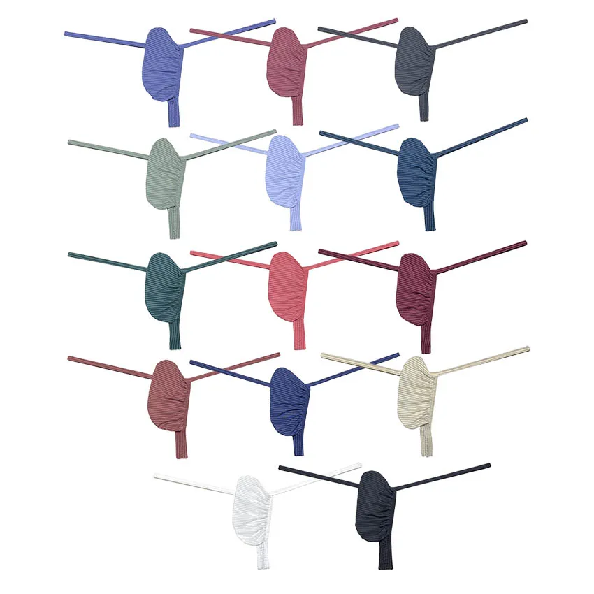 Pánske T-Back ľadové hodvábne tangé comfort g-string stretáva zvodom vylepšujúce puzdro dizajn Tangas Perfektné špeciálne momenty spodná bielizeň