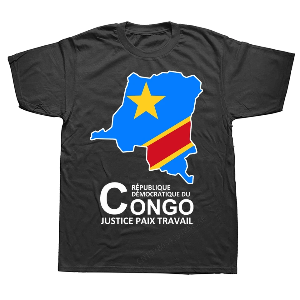 Pánske tričko Kongo Cod Kinshasa Nové Top Tričko s krátkym rukávom Oblečenie voľné tričko Country mapa letných módnych športov