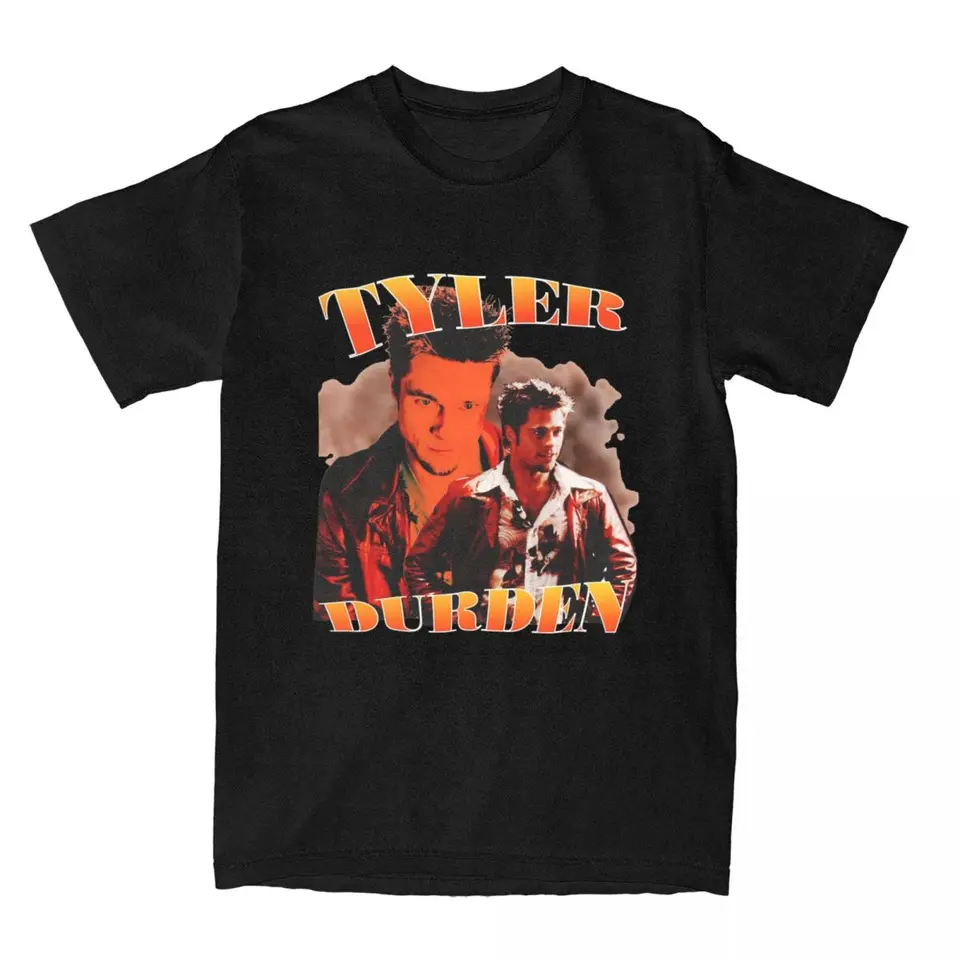Pánske tričko Tyler Durden Fight Club Funny 100% bavlnené odpaliská s krátkym rukávom tričko okrúhly krk oblečenie grafika