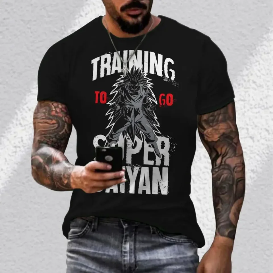 Pánske tričko vegeta goku draka lopta z leta y2k tops ulícke telocvičňa vintage Saiyan harajuku s krátkym rukávom Nový trend 110-6xl