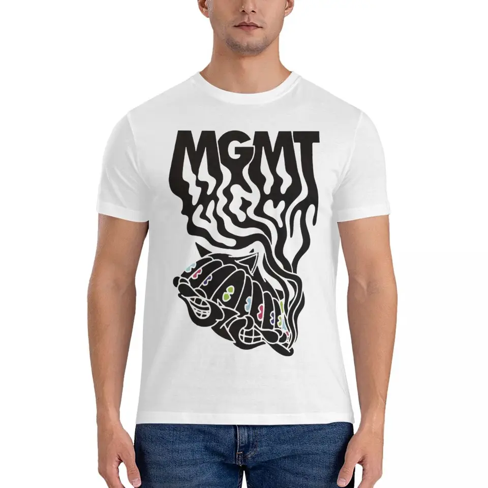 Pánske tričká moke dizajn humor bavlnené tričko s krátkym rukávom mgmt tričko Crewneck oblečenie narodeniny darček