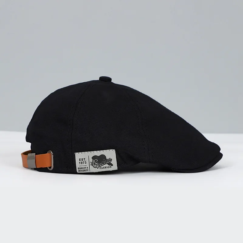 Pánske vintage bielizeň módne hip hop Solid baret Side Label 1973 Dámsky klobúk vintage beanie dav štýl Sun baret
