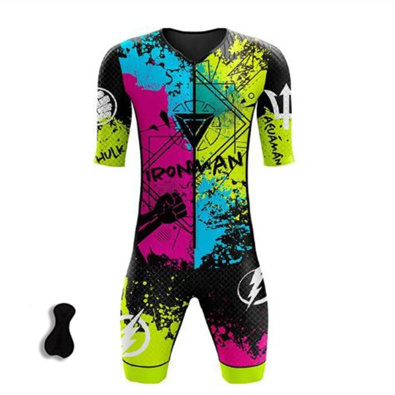 Pánske vlastné sublimované triatlonové kombinézy uniformy na bicykli, dizajn odevov na bicykli Design Design Cycling Jersey Triatlon Suits