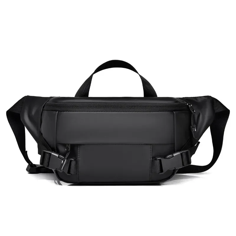 Pánske vreciek na pás Pu kožené ramenné krížové tašky pre muža 2024 Nový multifunkčný mužský batoh na balenie veľkých kabelkov Fanny Pack Phone