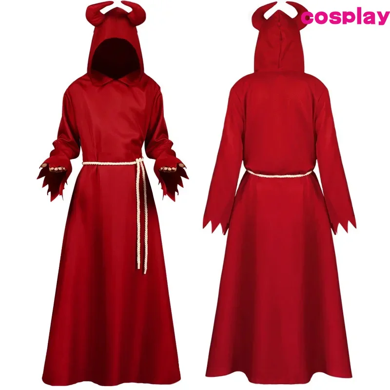 Pánske červené diabol Halloween kostým Muž Devil Lord kostým dospelý Satan kostým sprievod