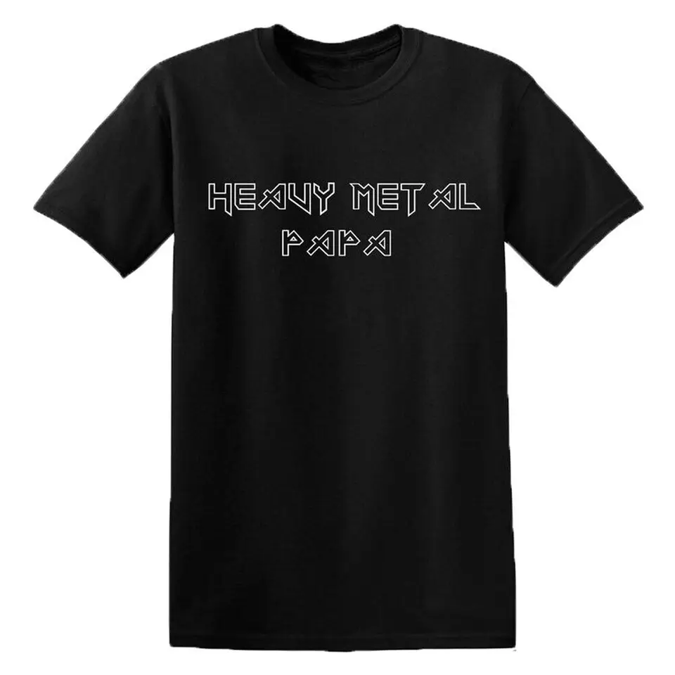Pánsky kráľ tmavý odev Iron Heavy Metal Papa T košeľa xxxxx Veľká čierna