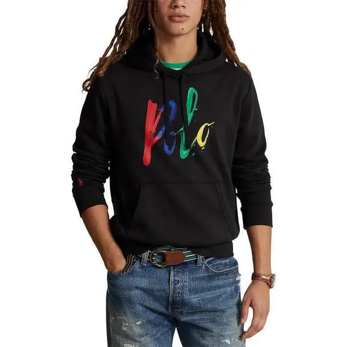 Pánsky sveter viacfarebný Polologo Fleece Hoodie Top Pullover Trendy Brand