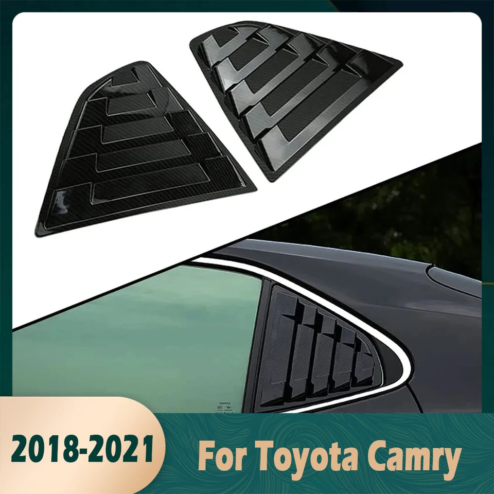 Pár auto zadných bočných okien žalúzie Air Venge odtiene krycie rolety pre rolety pre toyota Camry Accessories 2018 2019 2020 2021