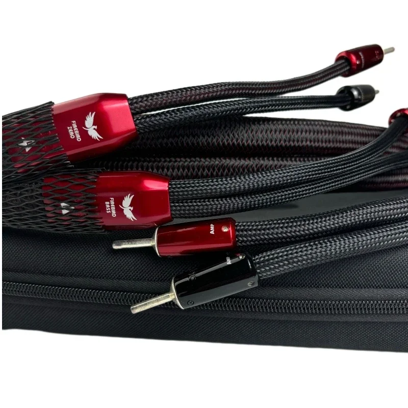 Pár Firebird Full-Range Bi-Wire Cable Cable Zero & Bass Loudspeaker Wire HiFi Audio zosilňovač Kábel Horn 10awg