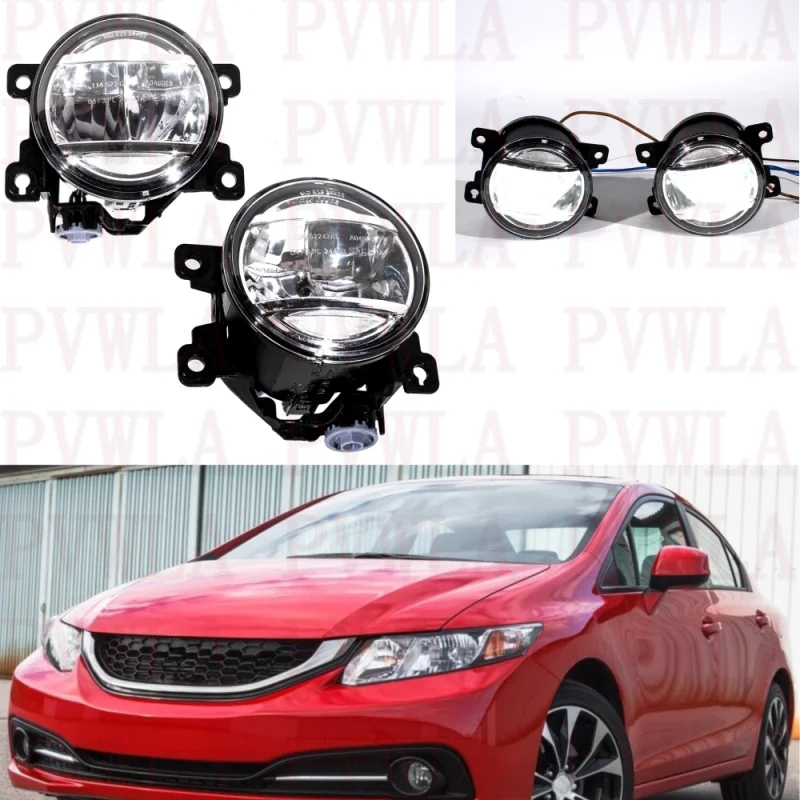 Pár predného nárazníka Hmlové svetlá s LED žiarovkami 33900-TEY-Y01 33950-TEY-Y01 pre Honda Civic SI Sedan 2013 2014 2015