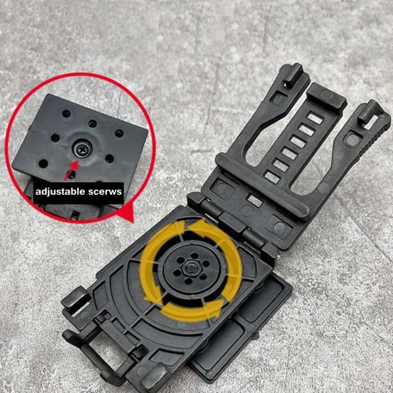 Pásy klipy Kydex Piestery Belt Loop Kydex Pieca 360 stupňov Rotácia otočná západka pripevnenia svorky pre puzdro na kydexové puzdro