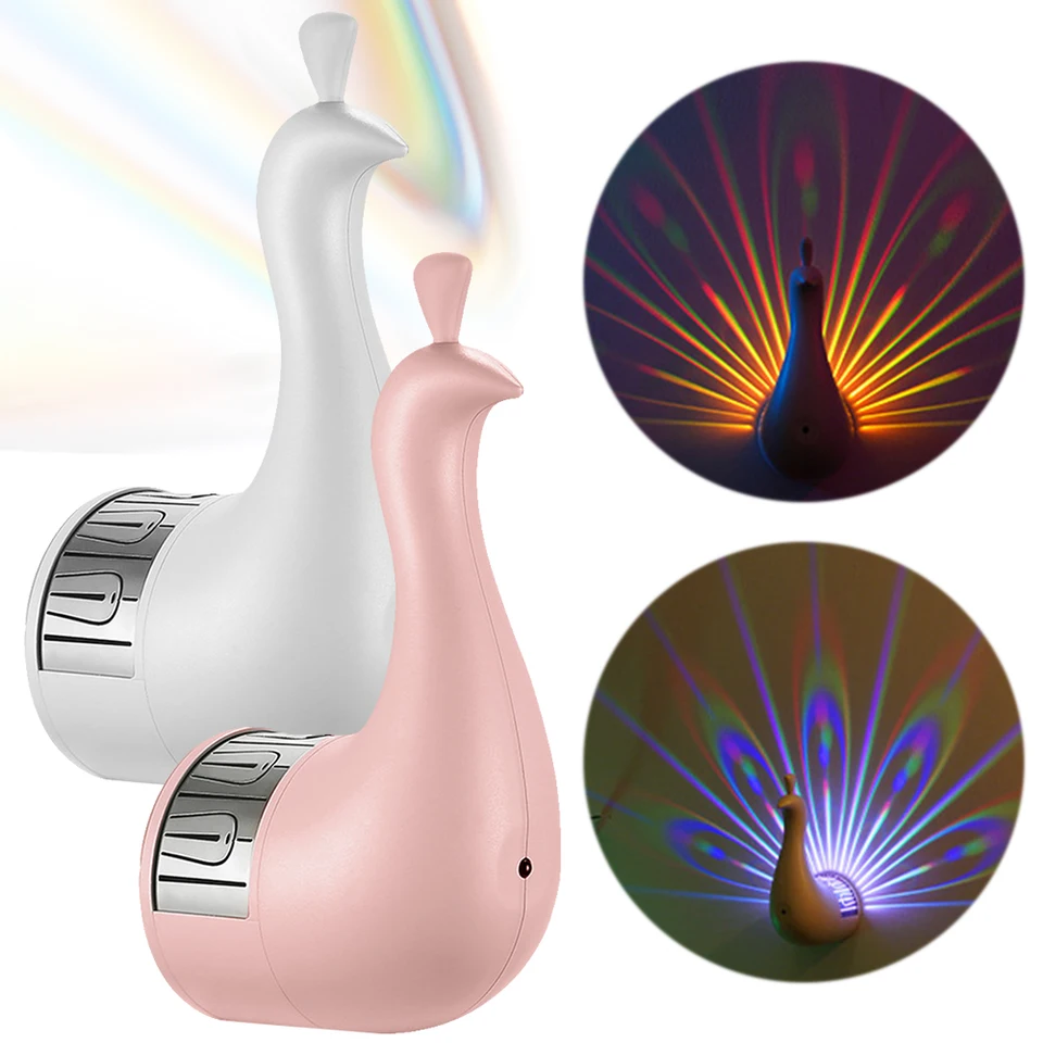 Pávy nástenná lampa Farebné okolité osvetlenie Moderná kreatívna atmosféra Snímka Svetlo 3D teleso Luster Luster Luster Pre spálňu
