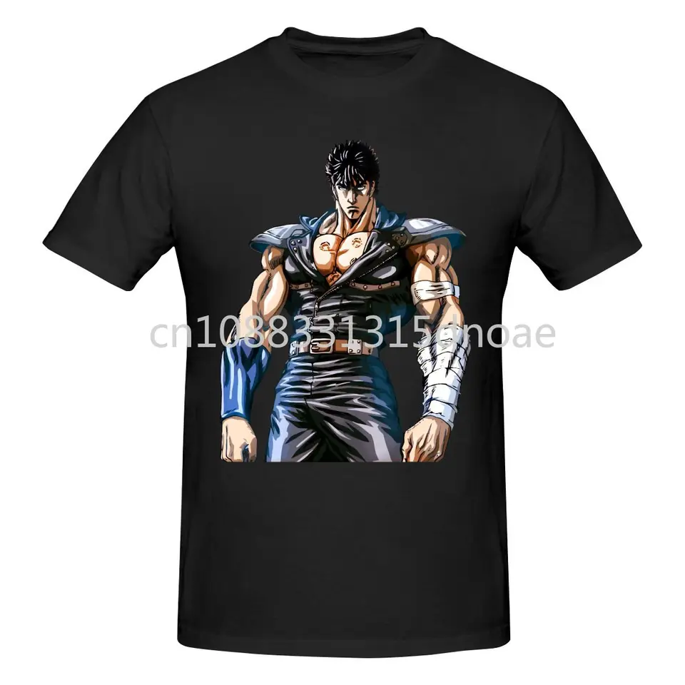 Päsť North Star Hokuto No Ken Tričko Men tlače okrúhly krk tričko letné módne móda s krátkym rukávom bavlnené tričko