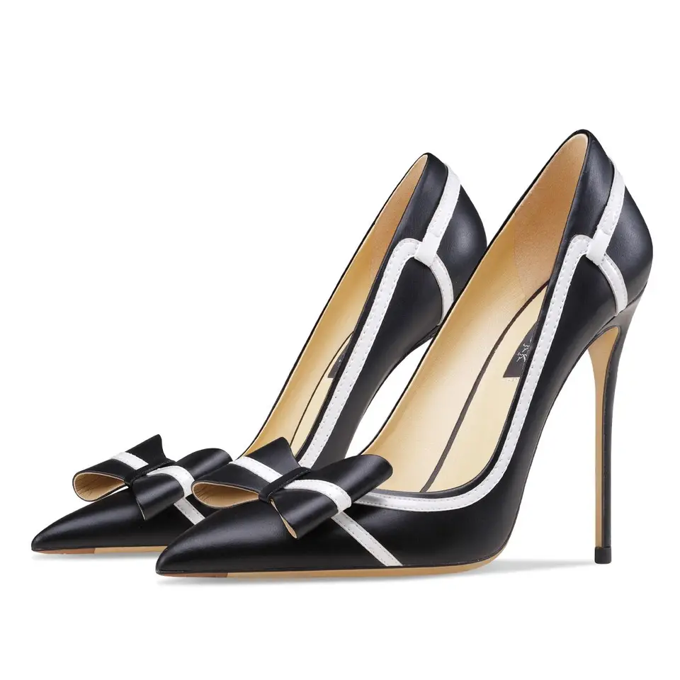 Päty pre dámske topánky Žena 2024 Trendové čerpadlá Nové motýľové uzly Vysoké podpätky Luxusné Popoluška špicaté špičky pumpy Party Ladies Shoe