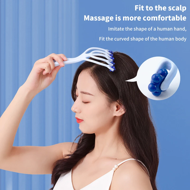 Päť pazúrov hlavy Masáže valca Masáž Meridian masáž combre combalp Acupoint Massage relax zdravotné nástroje Zbavte bolesti