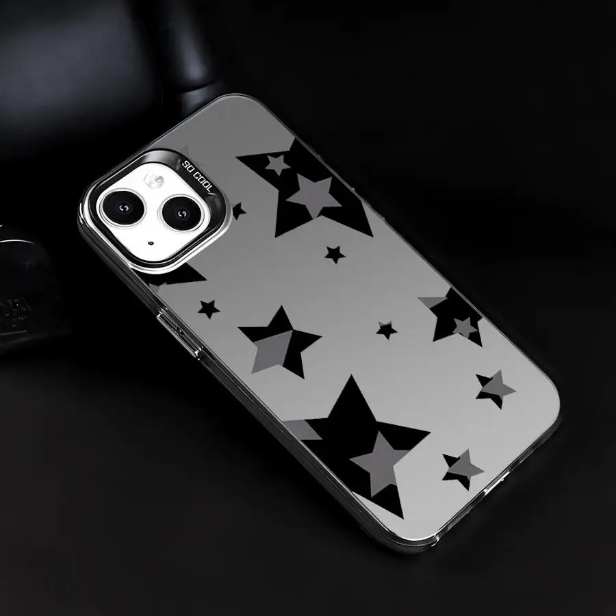 Päť špicatých hviezdnych telefónov pre Apple iPhone 16 11 13 15 Pro 12 14 16 Promax 13 12 15 14 Plus tvrdý kryt PC Capa Cover