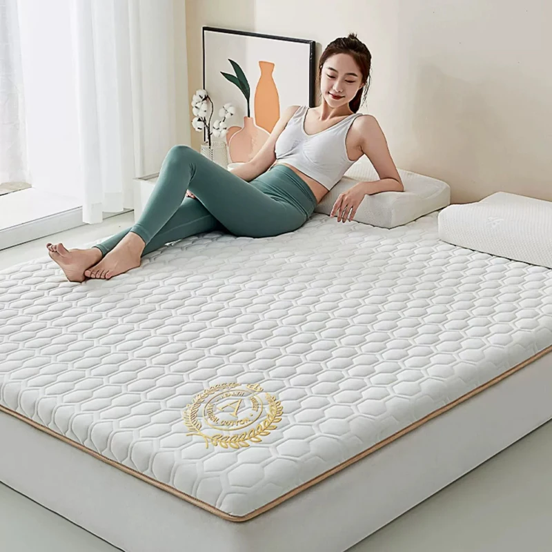 Päťvrstvové materiálové zloženie matrace zahusťované 4/8 cm domácnosť s jednou dvojitou špongiou latexové náplňové matrace Tatami podlahové rohož