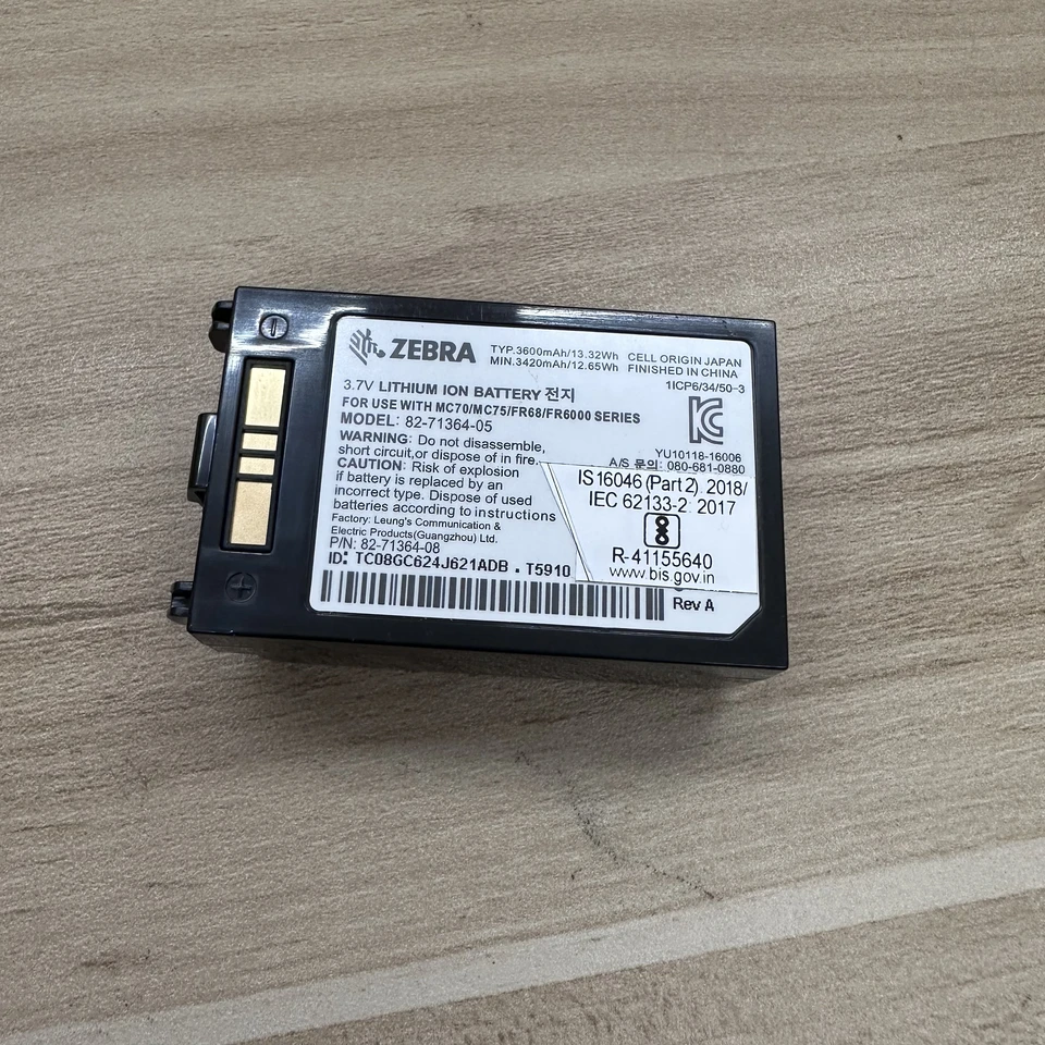 Pôvodná 3600 mAh batéria pre symbol Motorola MC70 MC75