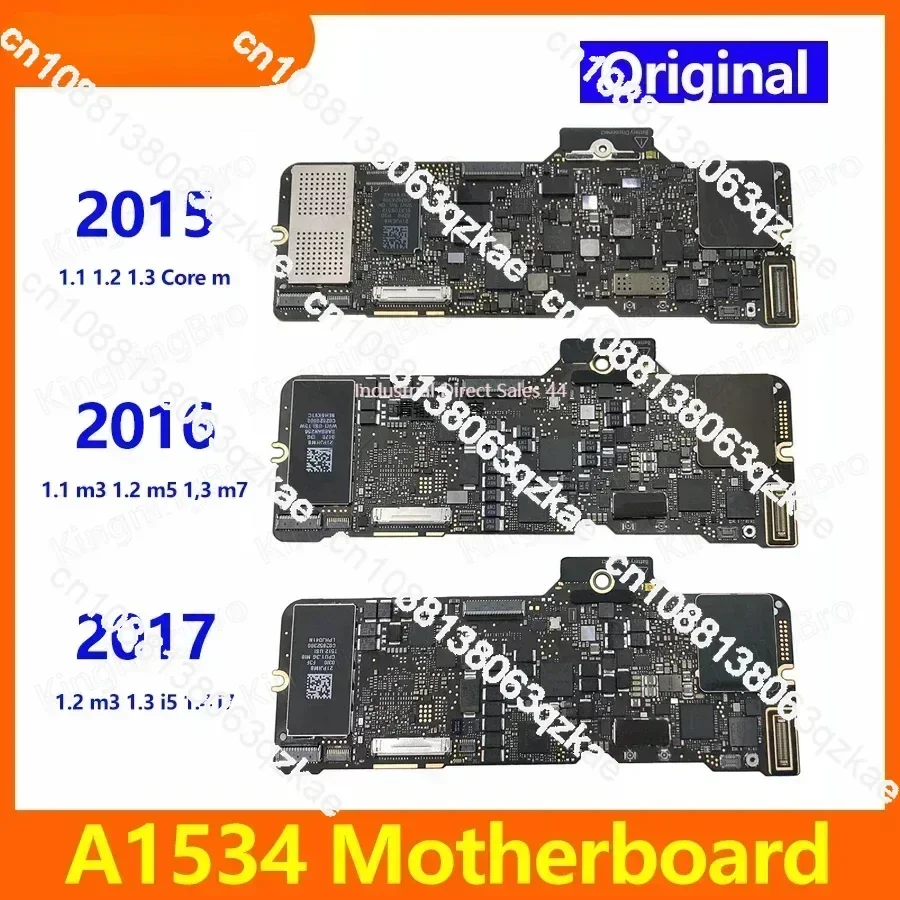 Pôvodná A1534 MATERBOARD M3 M5 I5 256 GB 512 GB pre MacBook 12 