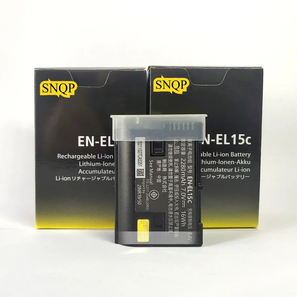 Pôvodná batéria 2280 mah EN-EL15C pre Nikon Z5 Z6 Z6 II Z7II D600 D610 D600E D800 D800E D810