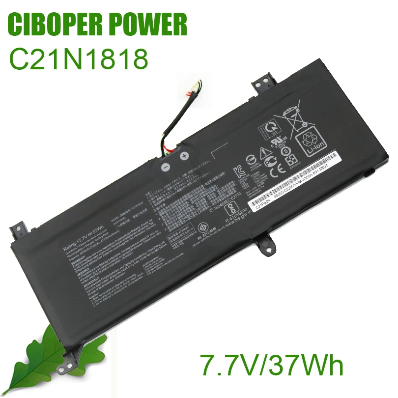 Pôvodná batéria CP C21N1818 7,7V/37WH pre VivBook 14 X412 X412DA X412F X412FA X412FJ V4000 V4000F V4000D C21N1818-1 B21N1818-2