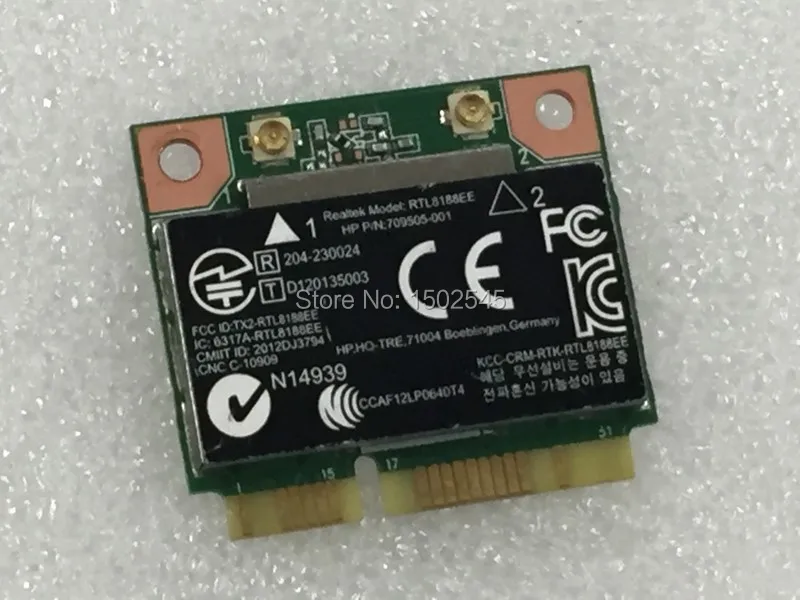 Pôvodná bezdrôtová karta Broadcom RTL8188EE 150 MBPS PCI-E pre pavilón HP 14 15 17 SPS: 709505-001 709848-001