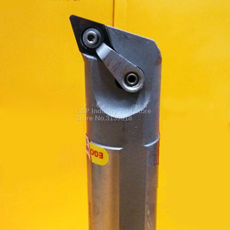 Pôvodná ego-vibrácia 107,5 ° S25R-MDQNR15 D25 L200MM Držiak nástrojov na odbočenie nástroja NO vrátane príslušenstva noža Lathe Chuck Cutter