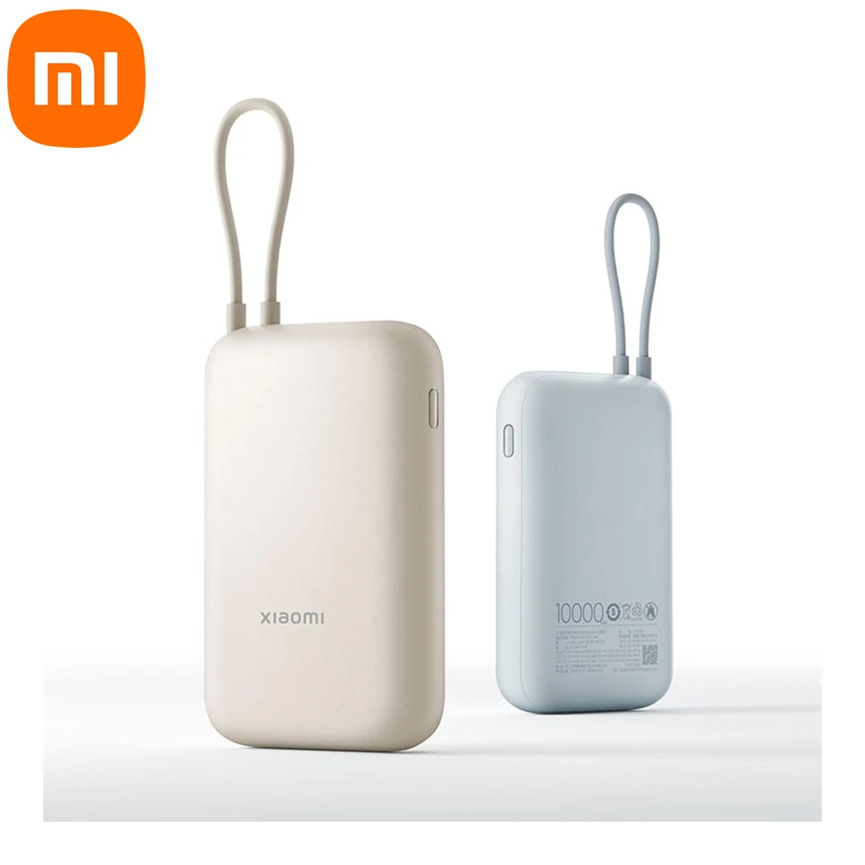 Pôvodná energia Xiaomi so vstavaným káblom 10000 mAh vreckovej edície 22.5W