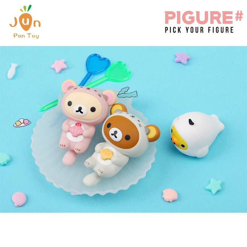 Pôvodná figúrka Rilakuma Kórejská populárna značka Pigure Značka roztomilý medvedí trend slepá skrinka Prekvapenie Zberateľné dievčatá Girl Birthday Gift