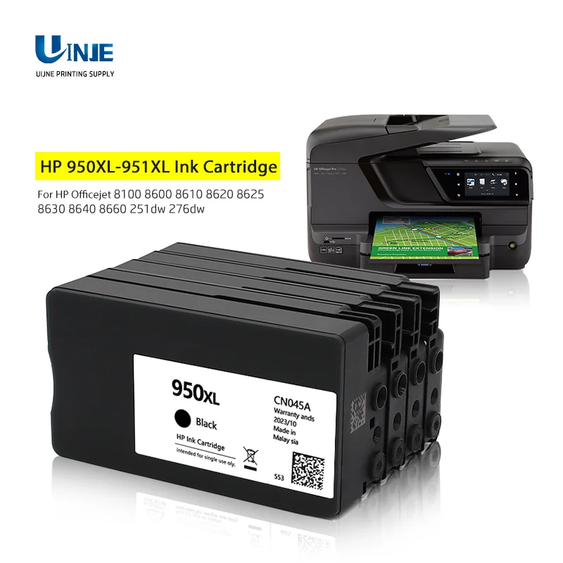 Pôvodná HP 950XL 951XL Atramentová kazeta pre HP OfficeJet 8100 8600 8610 8620 8630 8640 8660 8625 251DW 276DW tlačiareň HP 950 XL Atrament